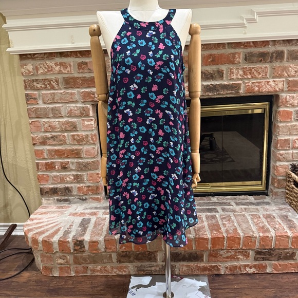 BETSEY JOHNSON Y2K Navy Multicolored Floral Slip Dress / 2 / Excellent condition - Picture 3 of 13